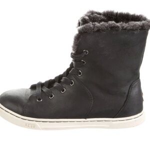 UGG Women's Black Shearling Lined Boots